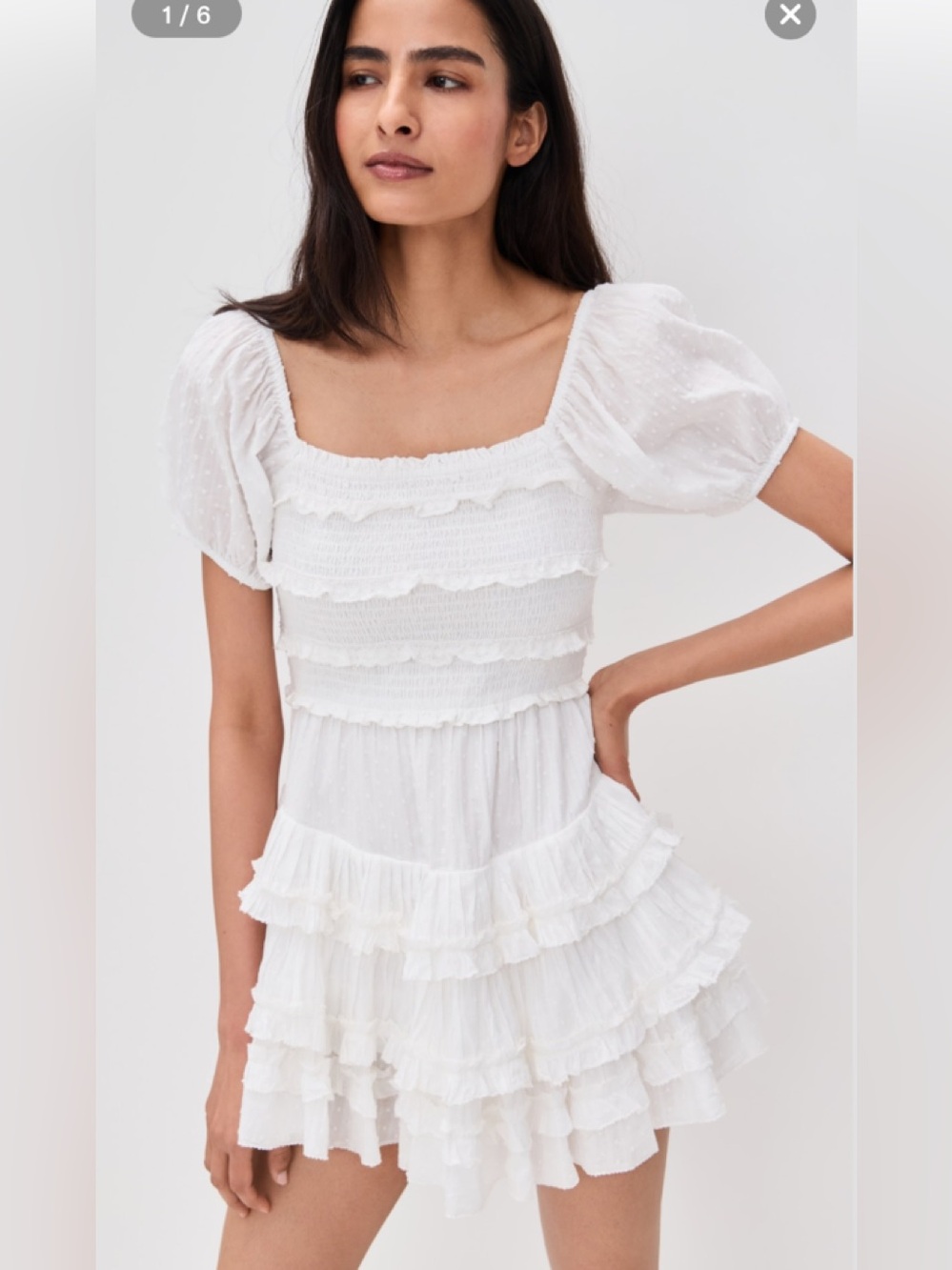LoveShackFancy Fellows dress Optic White